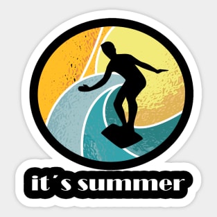 Surfing girl is the best windsurfing Sticker